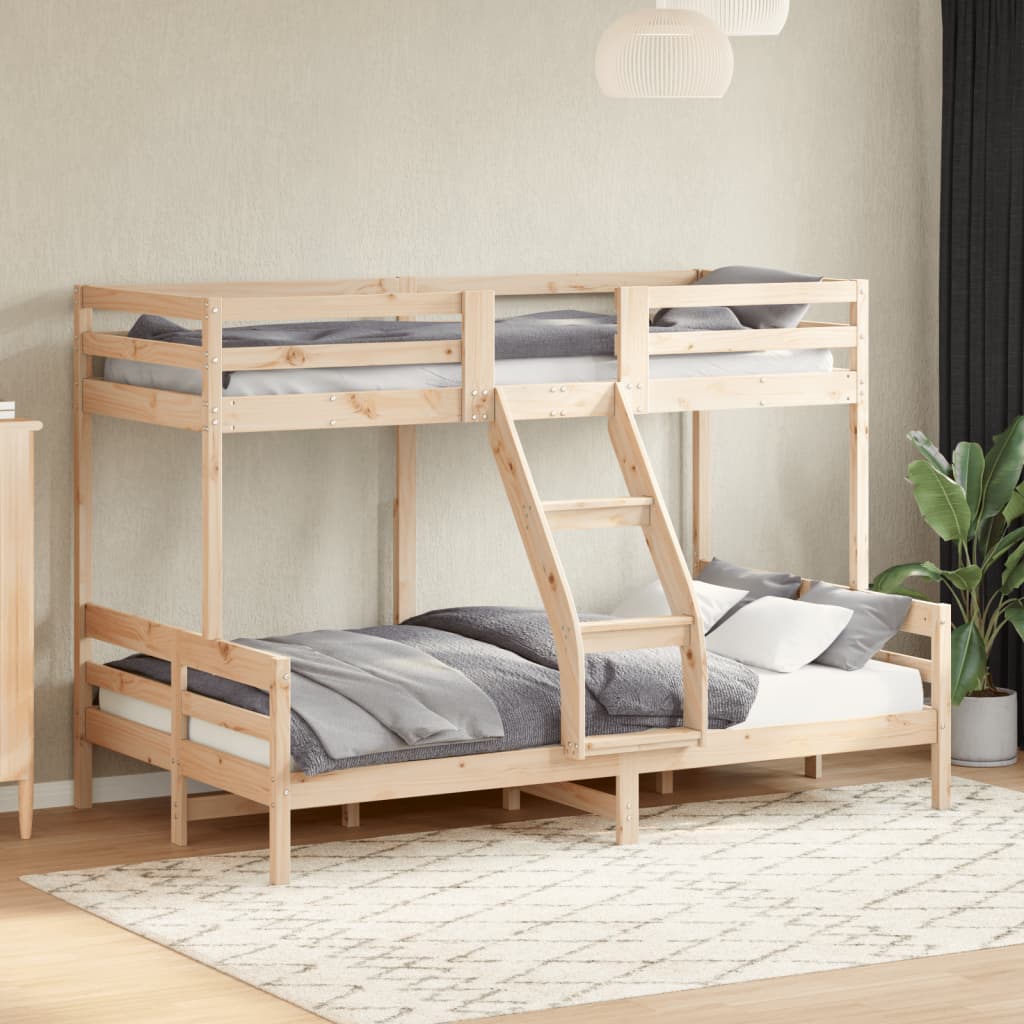 Lit superposé sans matelas 80x200/120x200 cm bois massif - XIOS
