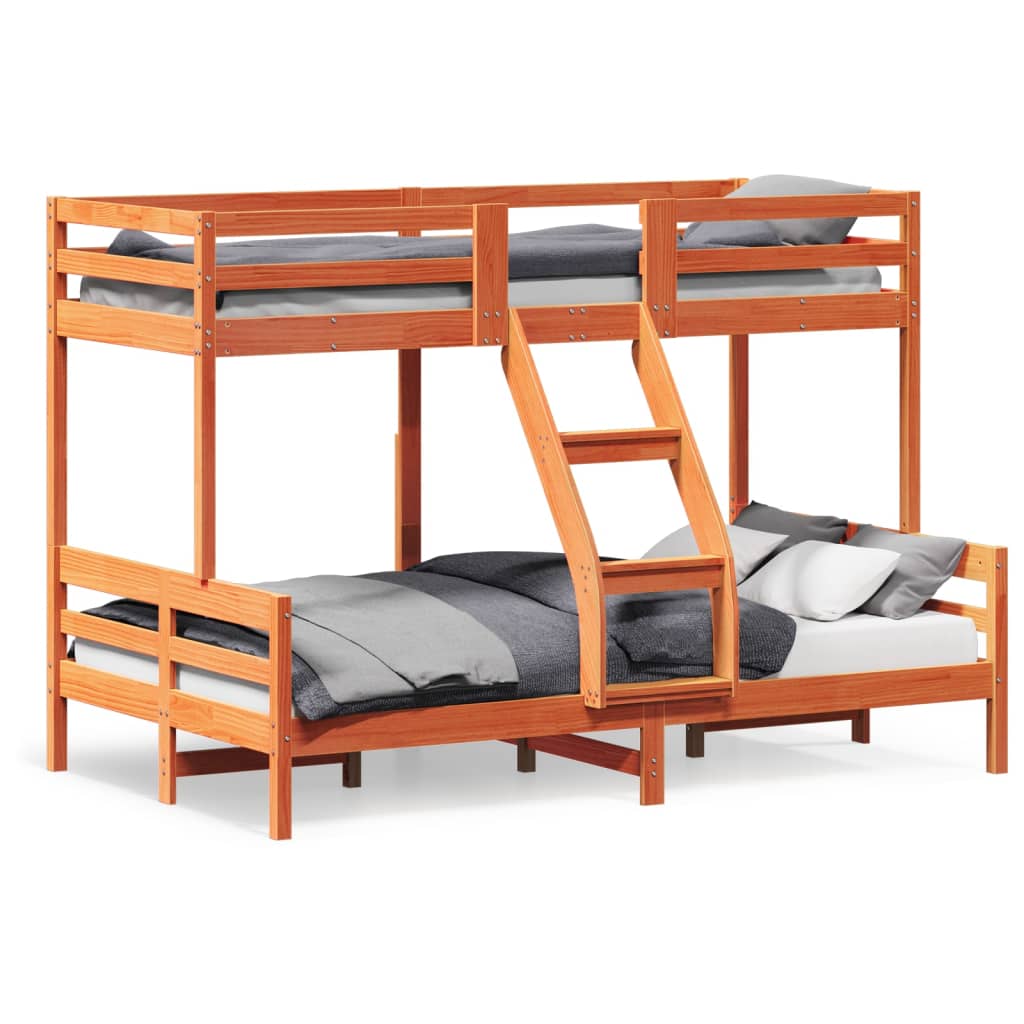 Lit superposé sans matelas 80x200/120x200 cm bois massif - XIOS