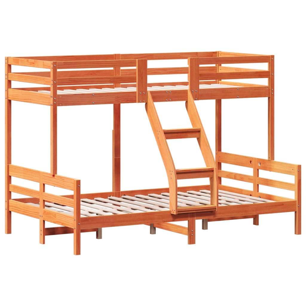 Lit superposé sans matelas 80x200/120x200 cm bois massif - XIOS