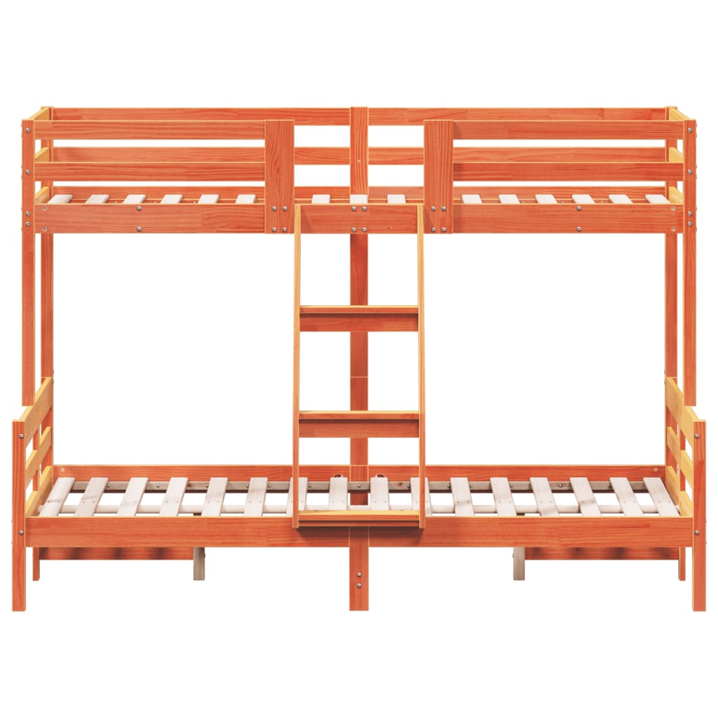 Lit superposé sans matelas 80x200/120x200 cm bois massif - XIOS