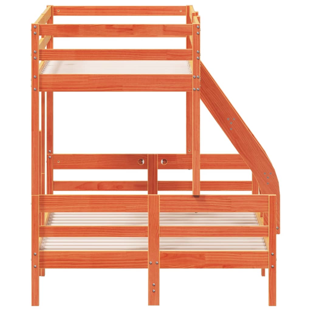 Lit superposé sans matelas 80x200/120x200 cm bois massif - XIOS