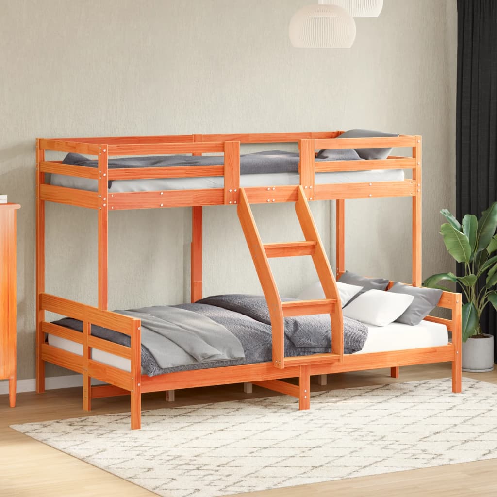 Lit superposé sans matelas 80x200/120x200 cm bois massif - XIOS