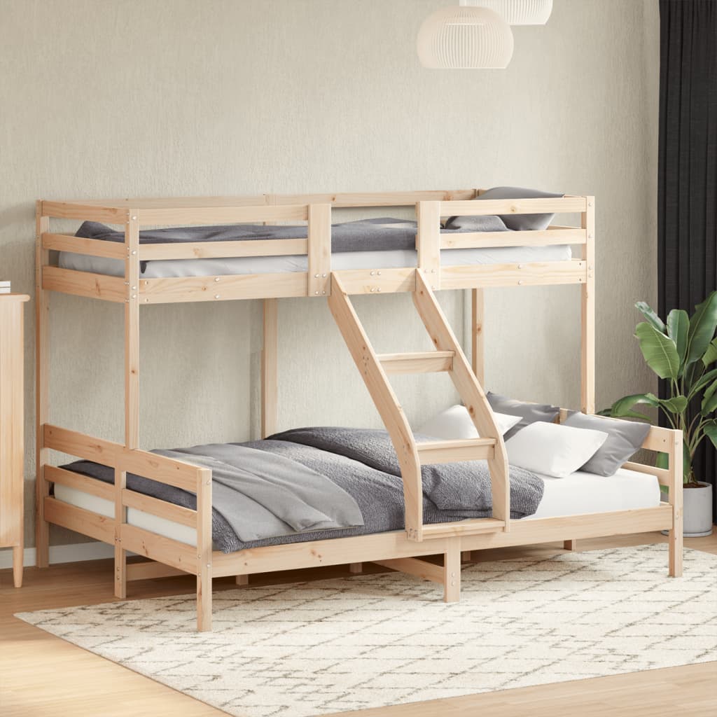 Lit superposé sans matelas 80x200/140x200 cm bois massif - XIOS