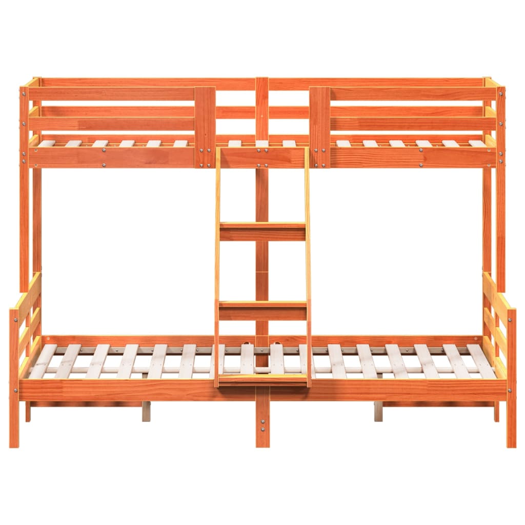 Lit superposé sans matelas 80x200/140x200 cm bois massif - XIOS