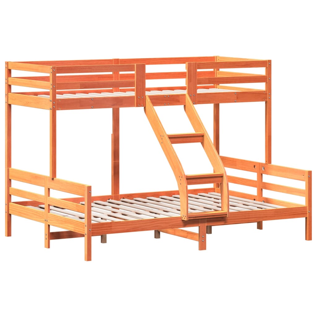 Lit superposé sans matelas 90x200/140x200 cm bois massif - XIOS