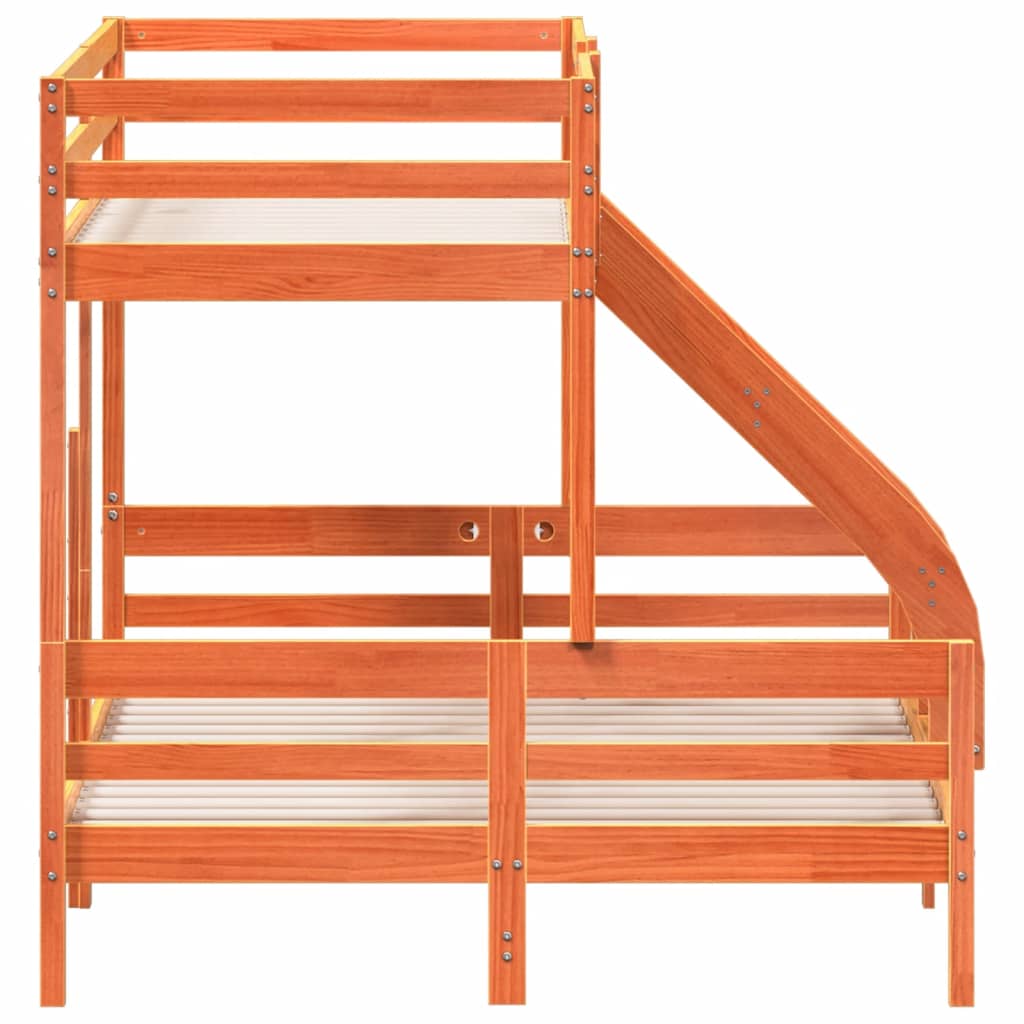 Lit superposé sans matelas 90x200/140x200 cm bois massif - XIOS