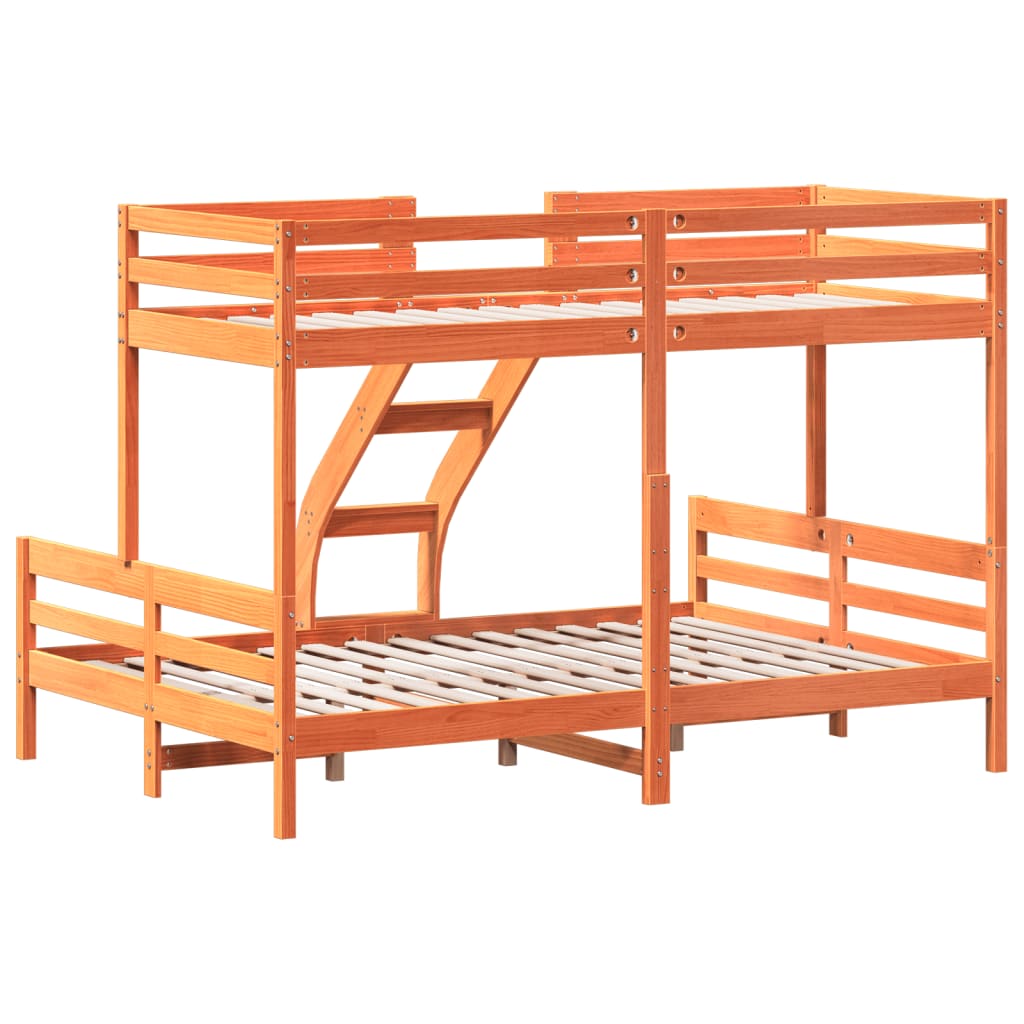 Lit superposé sans matelas 90x200/140x200 cm bois massif - XIOS