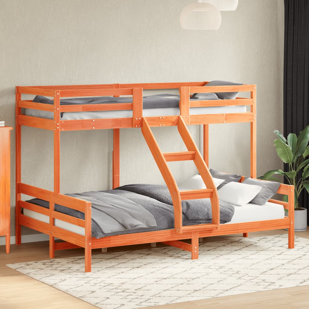 Lit superposé sans matelas 90x200/140x200 cm bois massif - XIOS