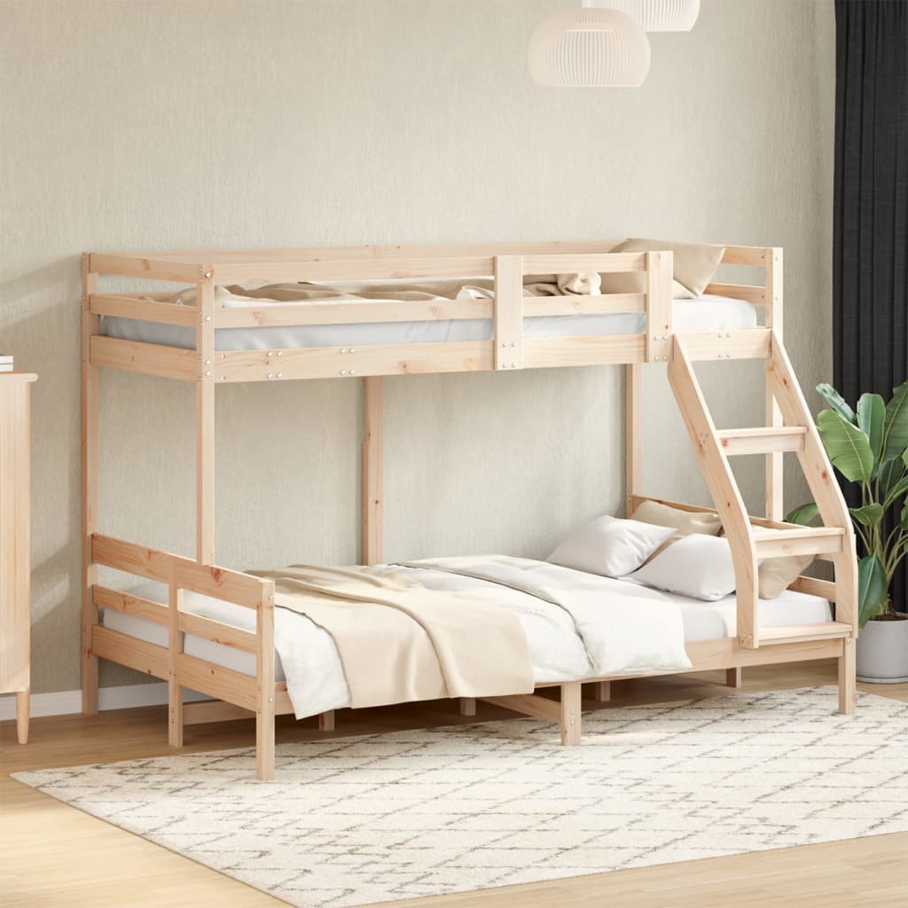 Lit superposé sans matelas 80x200/120x200 cm bois massif - XIOS