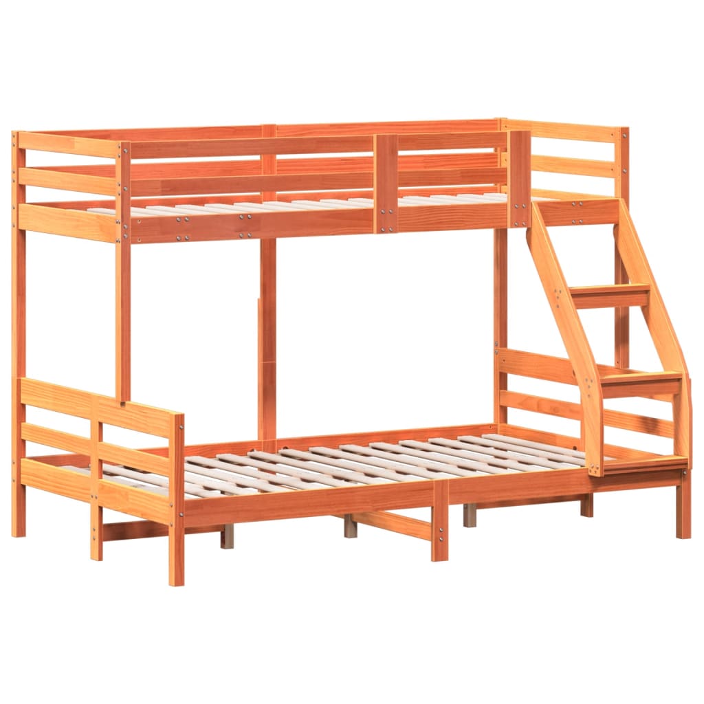 Lit superposé sans matelas 80x200/120x200 cm bois massif - XIOS