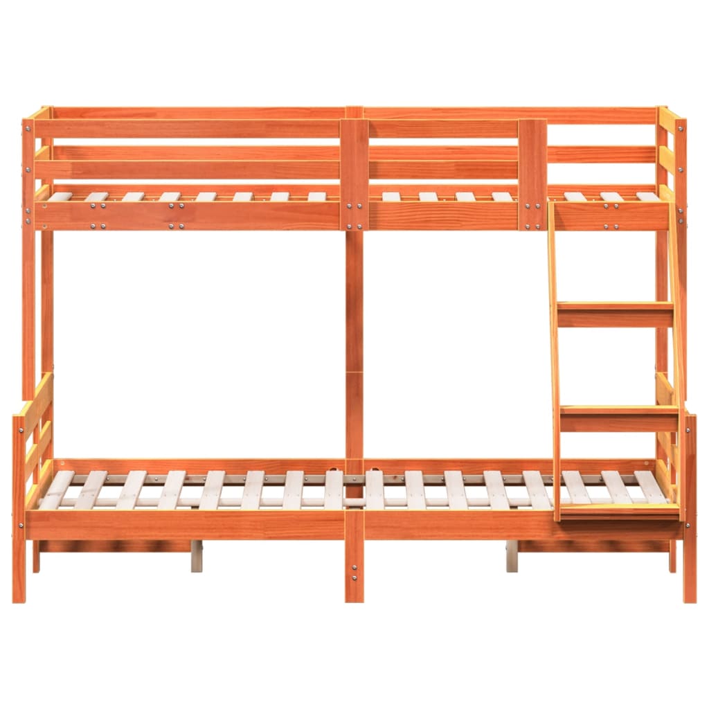 Lit superposé sans matelas 80x200/120x200 cm bois massif - XIOS