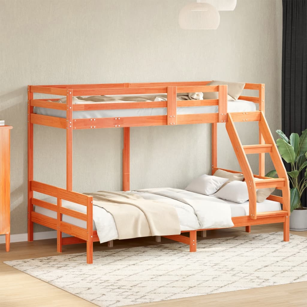Lit superposé sans matelas 80x200/120x200 cm bois massif - XIOS