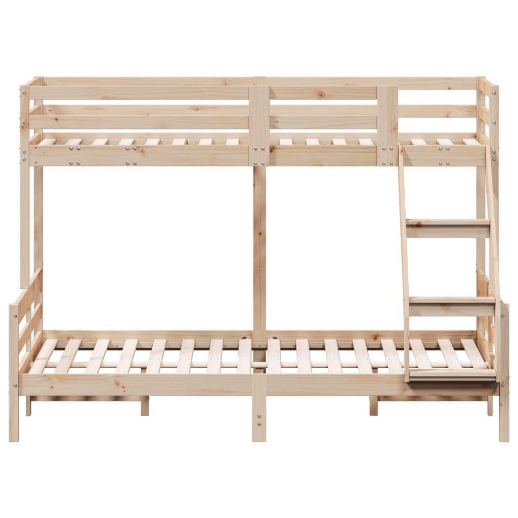 Lit superposé sans matelas 80x200/140x200 cm bois massif - XIOS