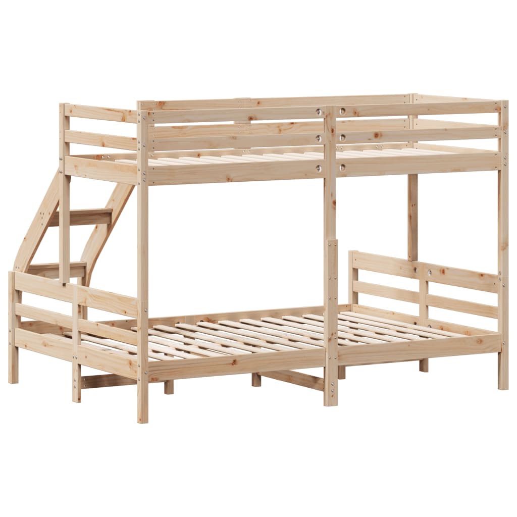 Lit superposé sans matelas 80x200/140x200 cm bois massif - XIOS