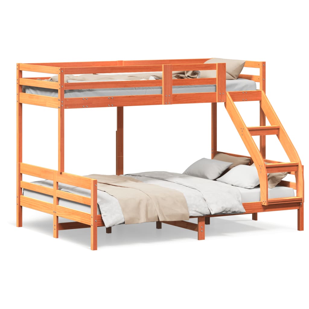 Lit superposé sans matelas 90x200/140x200 cm bois massif - XIOS