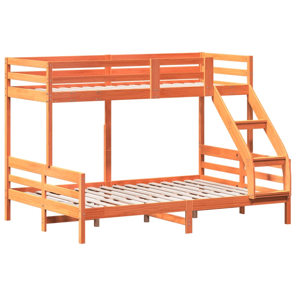 Lit superposé sans matelas 90x200/140x200 cm bois massif - XIOS