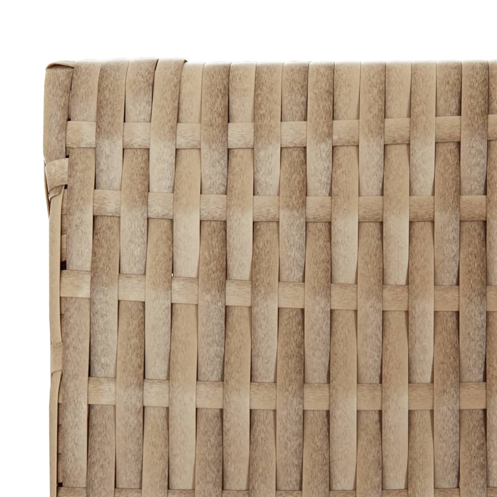 Cloison de séparation 4 panneaux beige résine tressée - XIOS