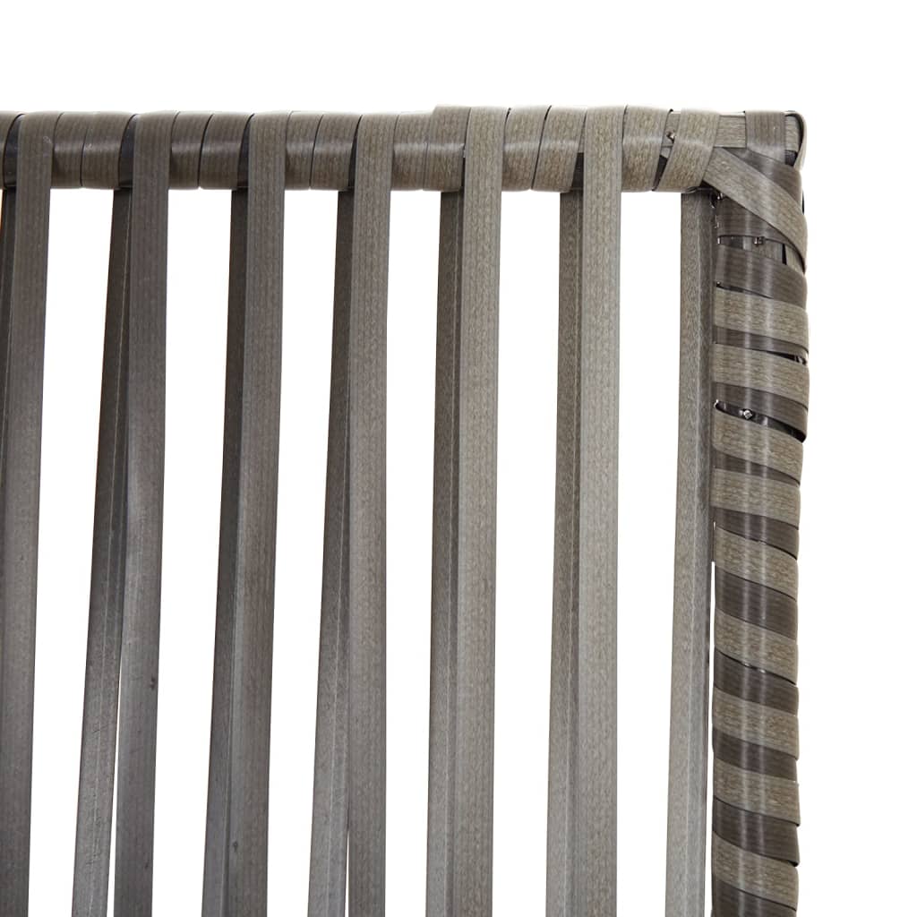 Cloison de séparation 3 panneaux gris résine tressée - XIOS