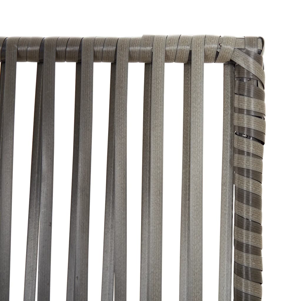 Cloison de séparation 4 panneaux gris résine tressée - XIOS