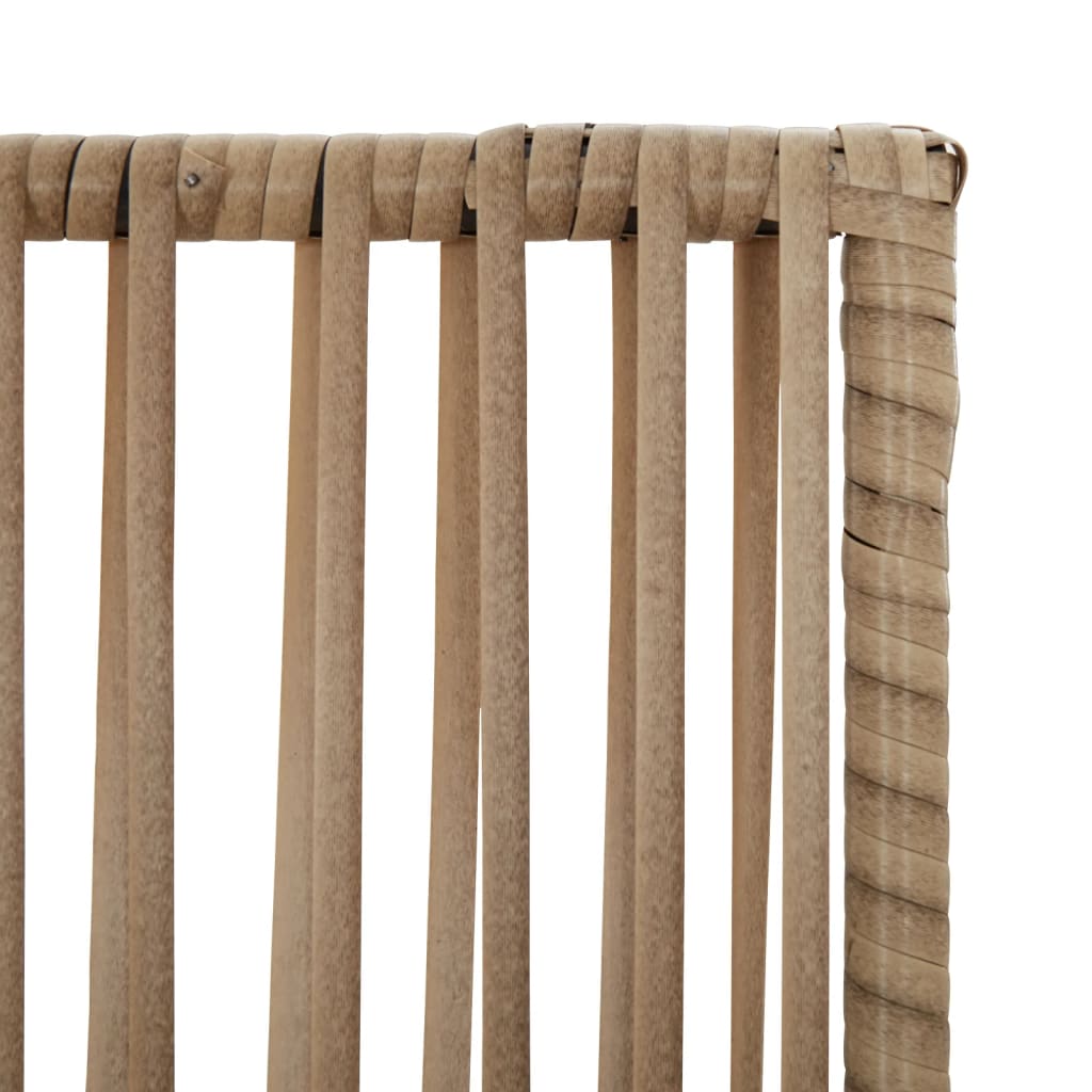 Cloison de séparation 4 panneaux beige résine tressée - XIOS