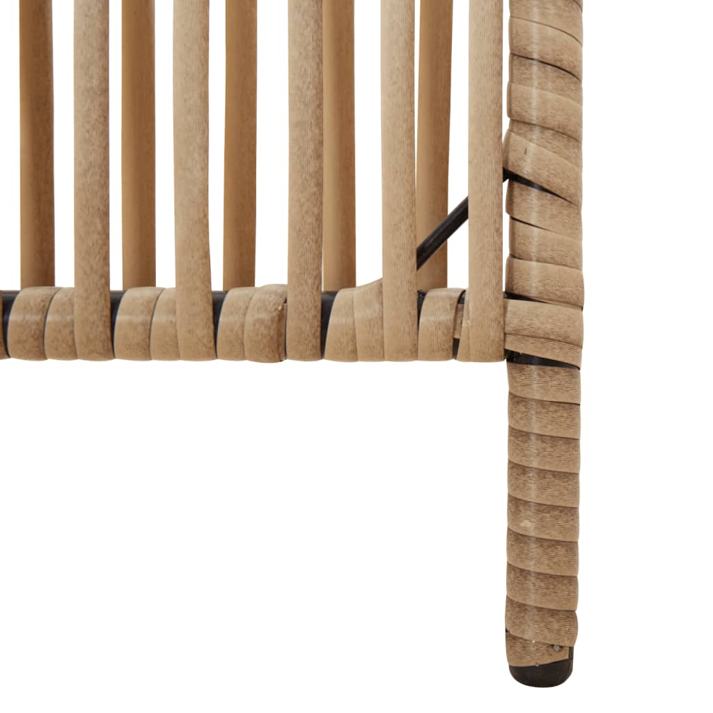 Cloison de séparation 4 panneaux beige résine tressée - XIOS