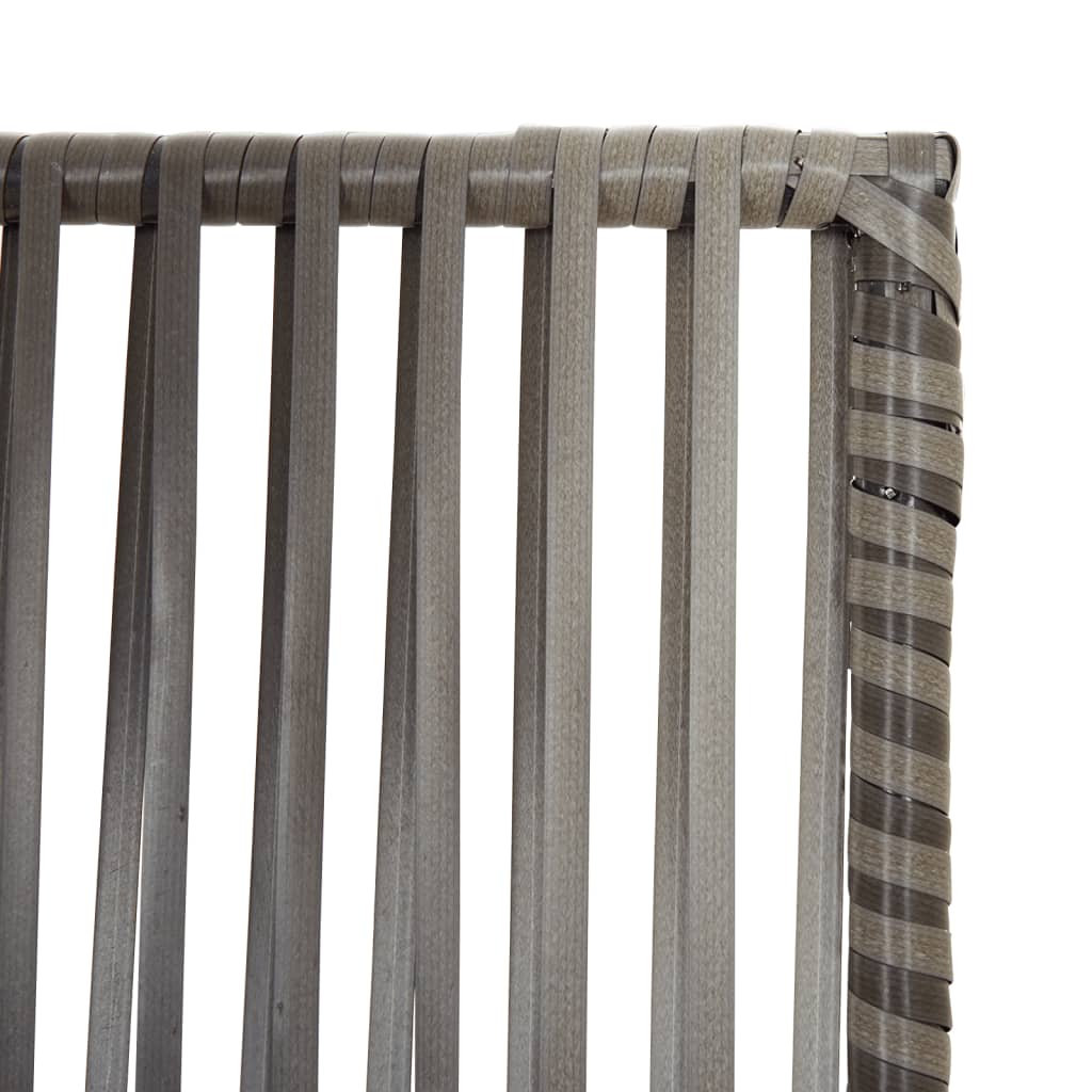 Cloison de séparation 6 panneaux gris résine tressée - XIOS