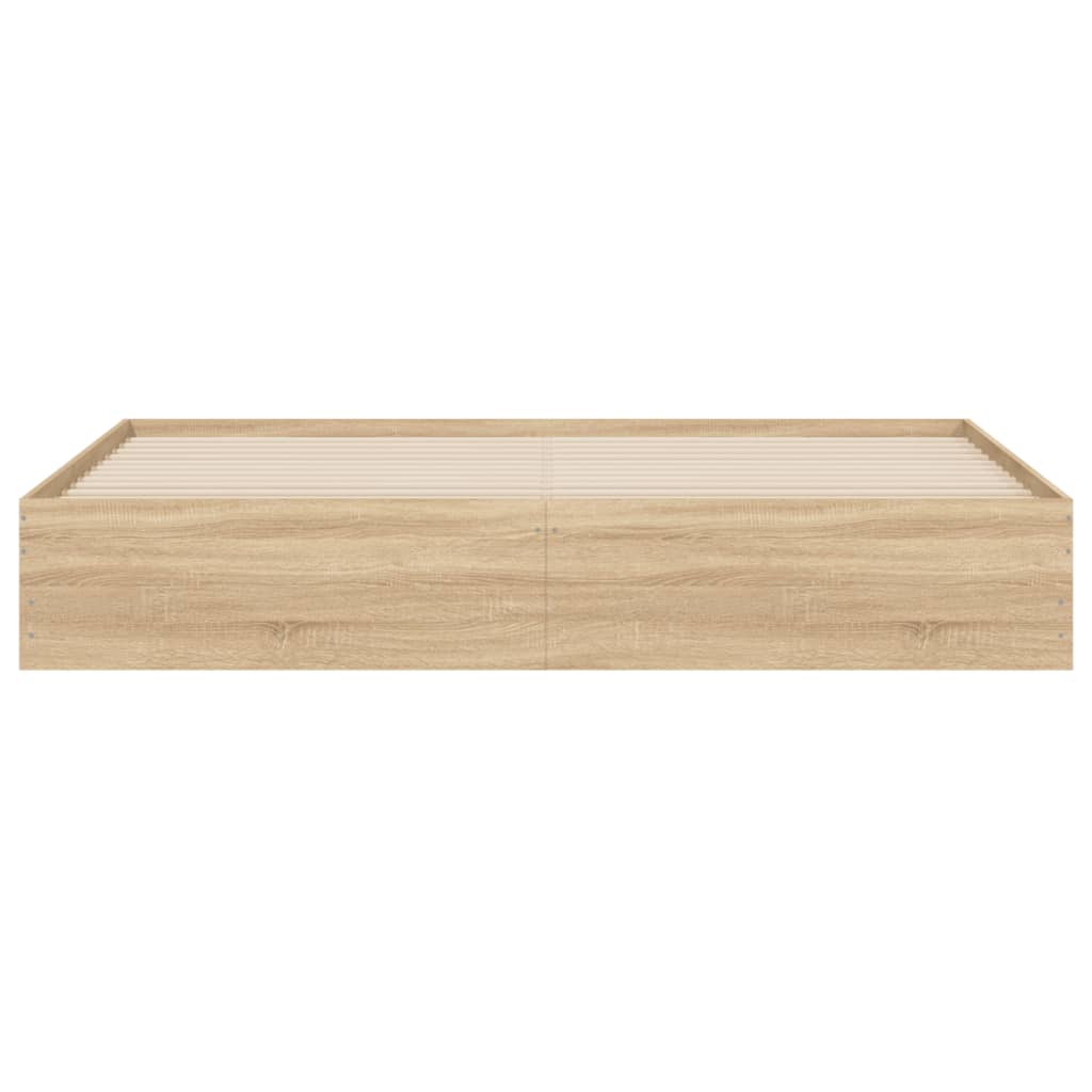 Cadre de lit avec tiroirs sans matelas chêne sonoma 200x200 cm - XIOS