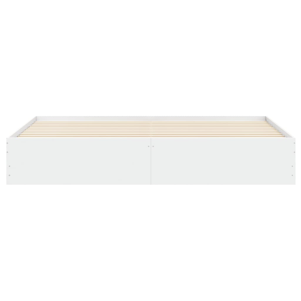 Cadre de lit avec tiroirs sans matelas blanc 160x200 cm - XIOS