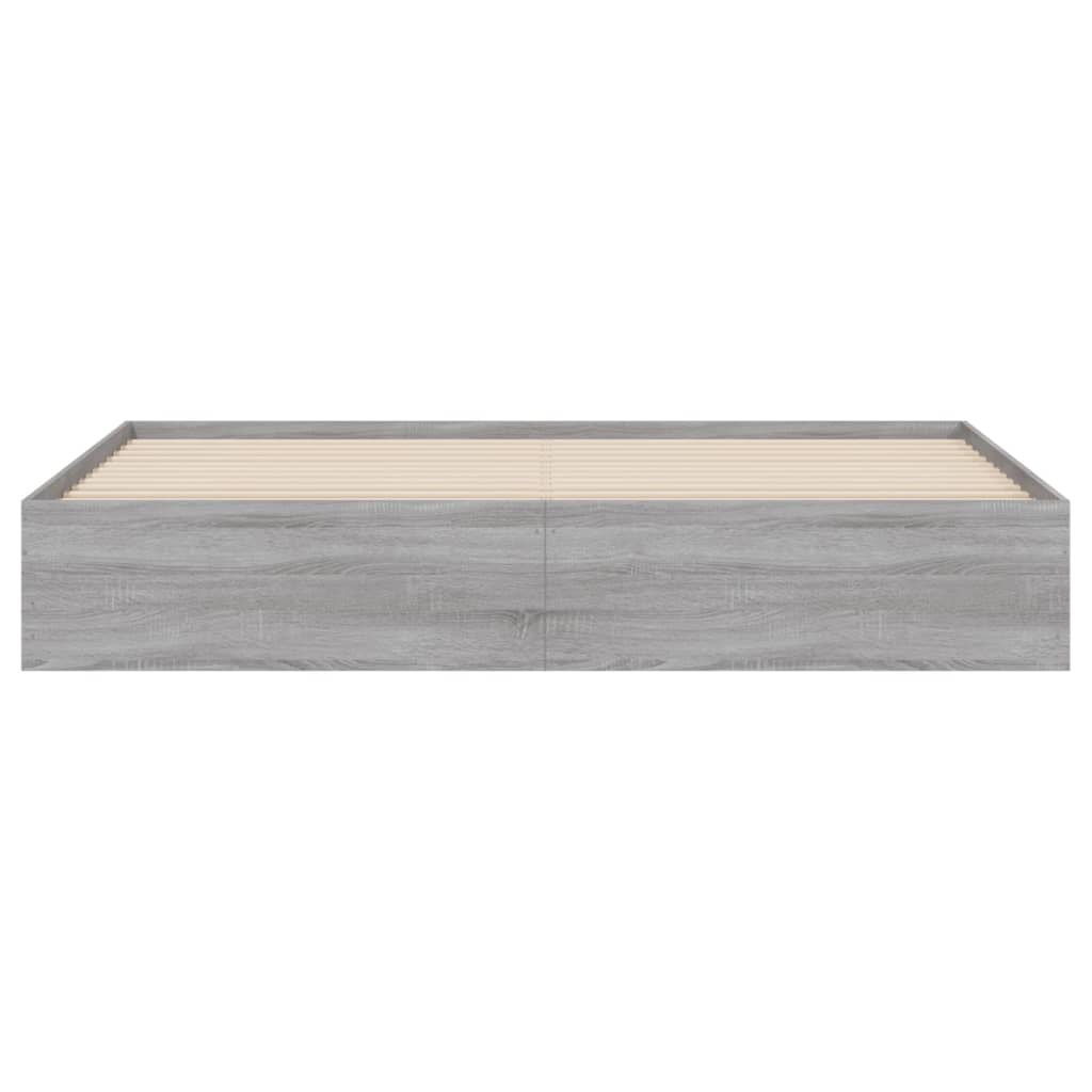 Cadre de lit avec tiroirs sans matelas sonoma gris 160x200 cm - XIOS