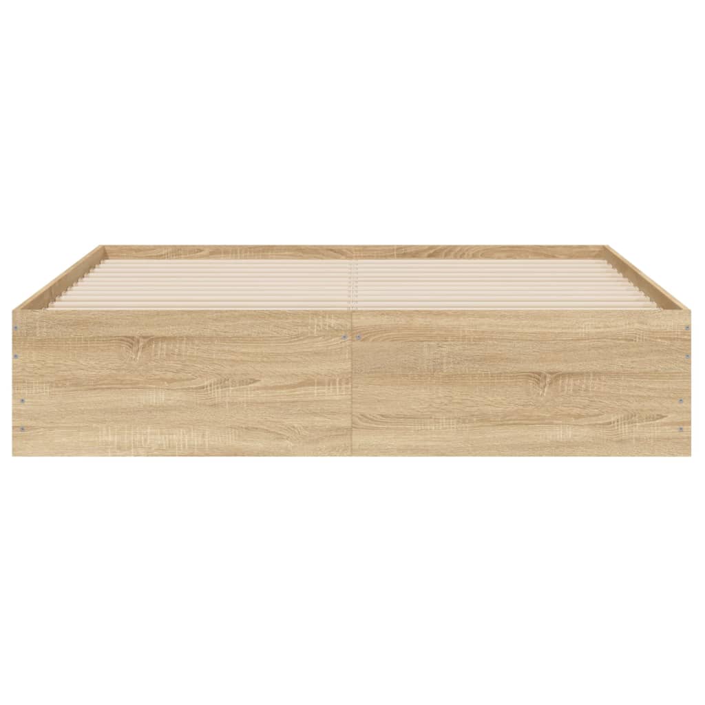 Cadre de lit avec tiroirs sans matelas chêne sonoma 140x200 cm - XIOS