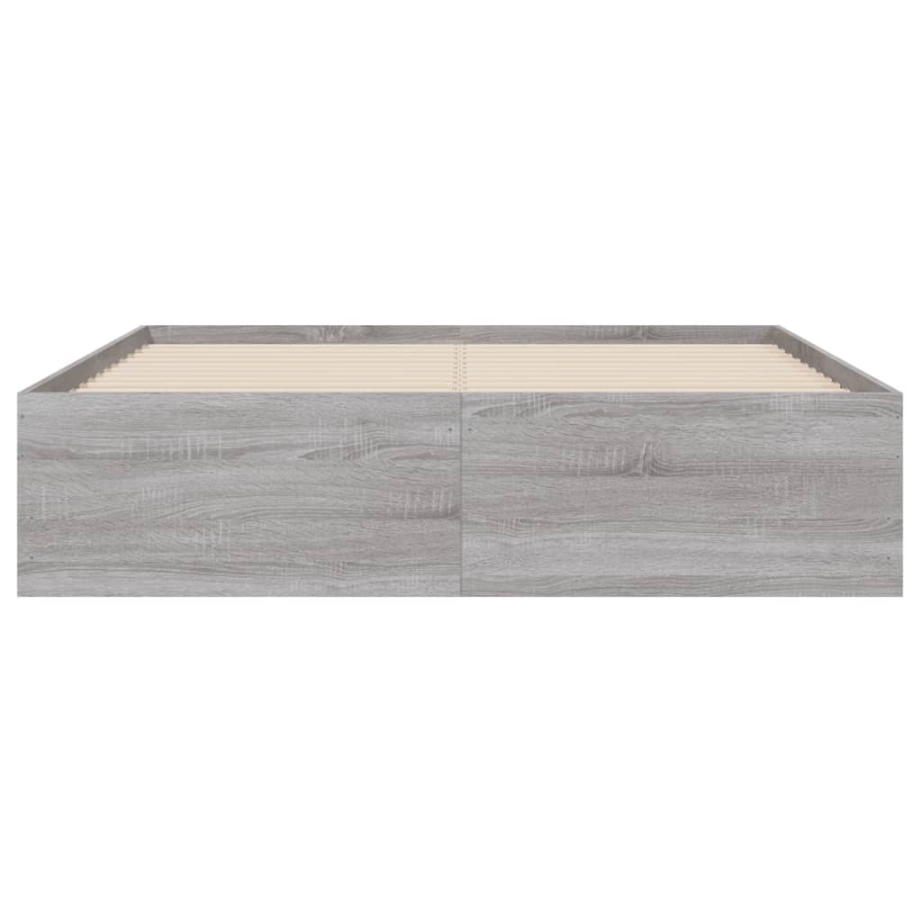 Cadre de lit avec tiroirs sans matelas sonoma gris 120x200 cm - XIOS