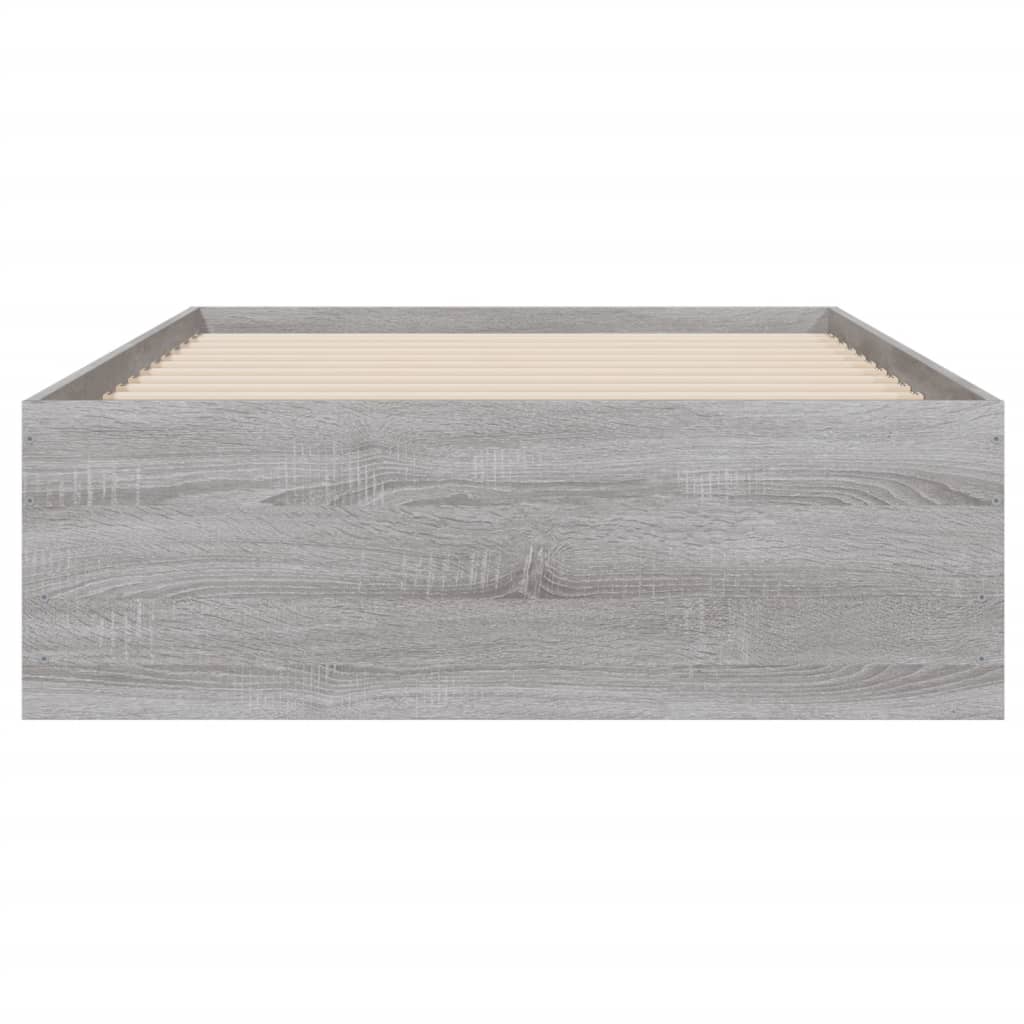 Cadre de lit avec tiroirs sans matelas sonoma gris 100x200 cm - XIOS