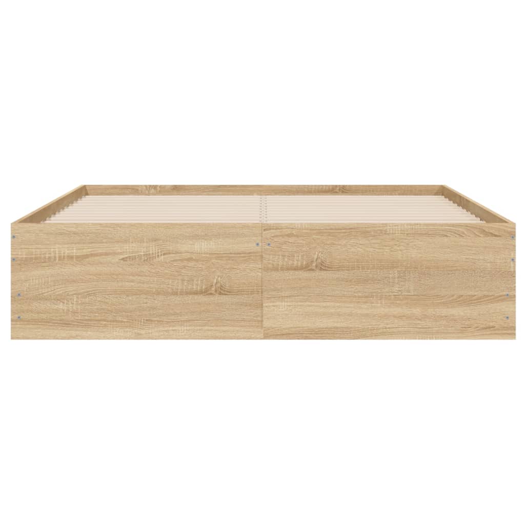 Cadre de lit avec tiroirs sans matelas chêne sonoma 120x190 cm - XIOS