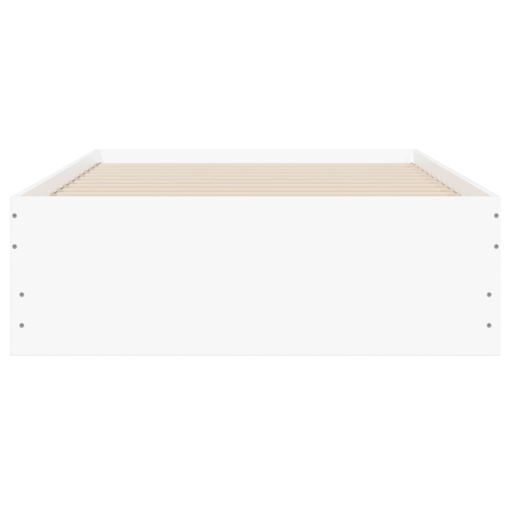 Cadre de lit avec tiroirs sans matelas blanc 75x190 cm - XIOS