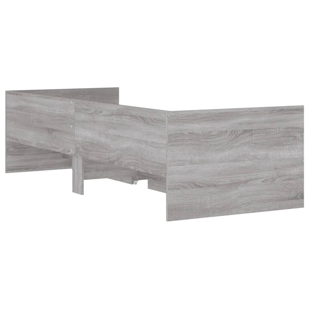 Cadre de lit avec tiroirs sans matelas sonoma gris 100x200 cm - XIOS