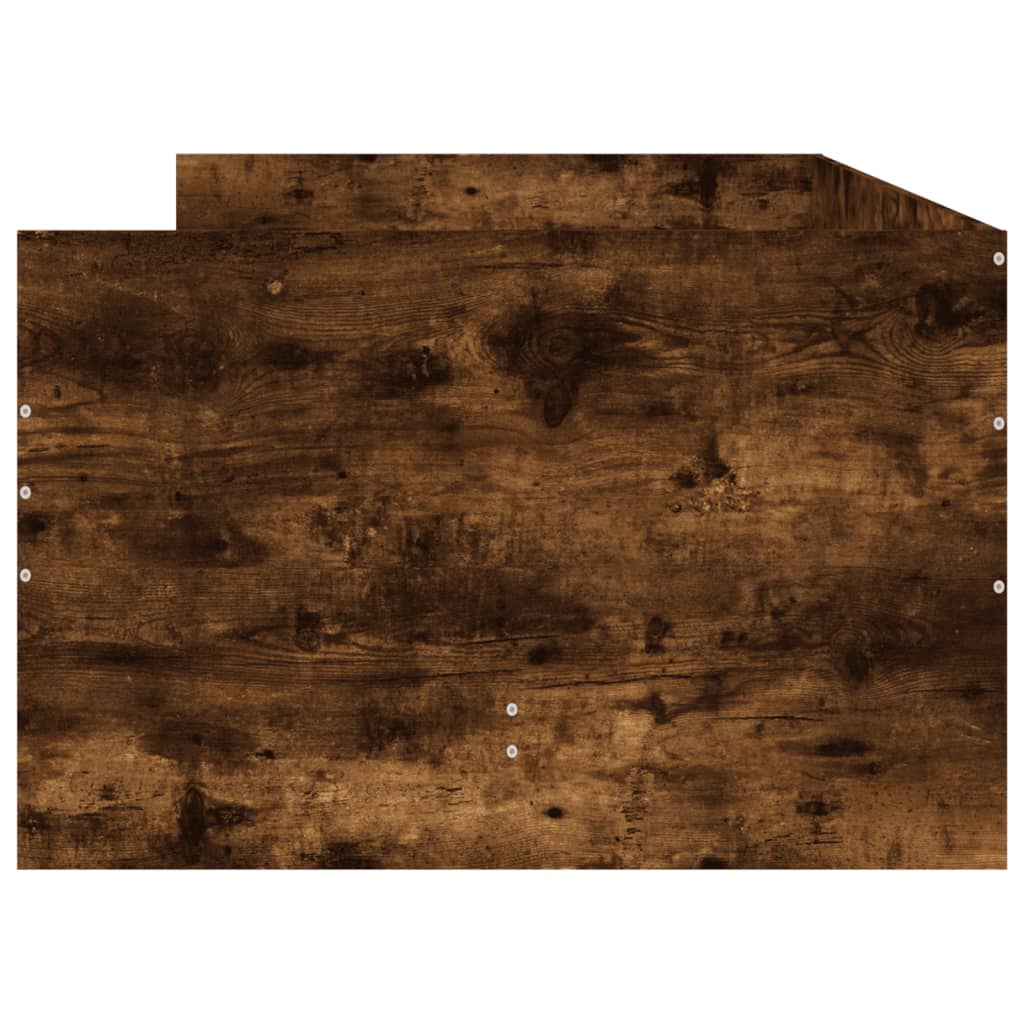 Cadre de lit avec tiroirs sans matelas chêne fumé 90x200 cm - XIOS