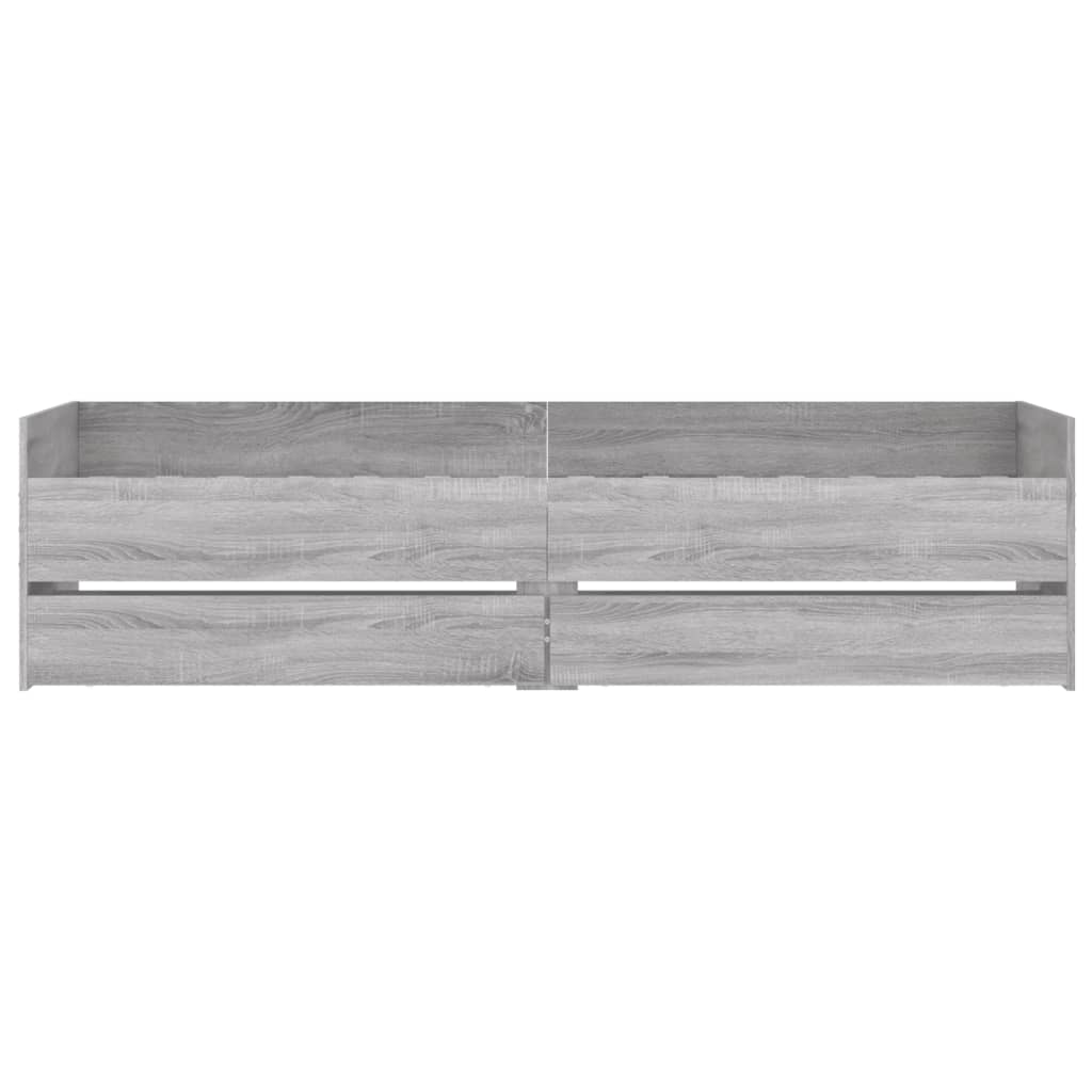 Cadre de lit avec tiroirs sans matelas sonoma gris 90x190 cm - XIOS