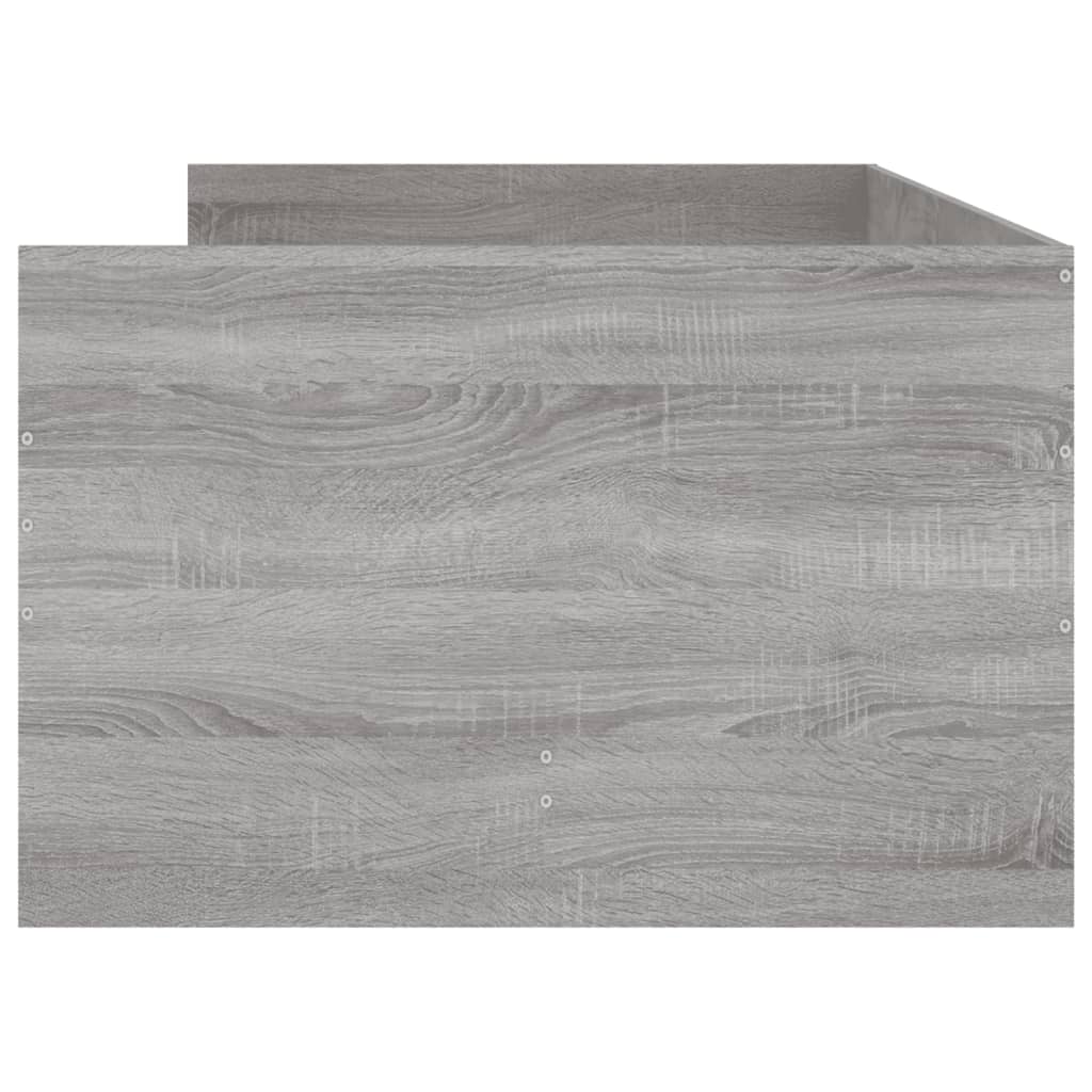 Cadre de lit avec tiroirs sans matelas sonoma gris 90x190 cm - XIOS