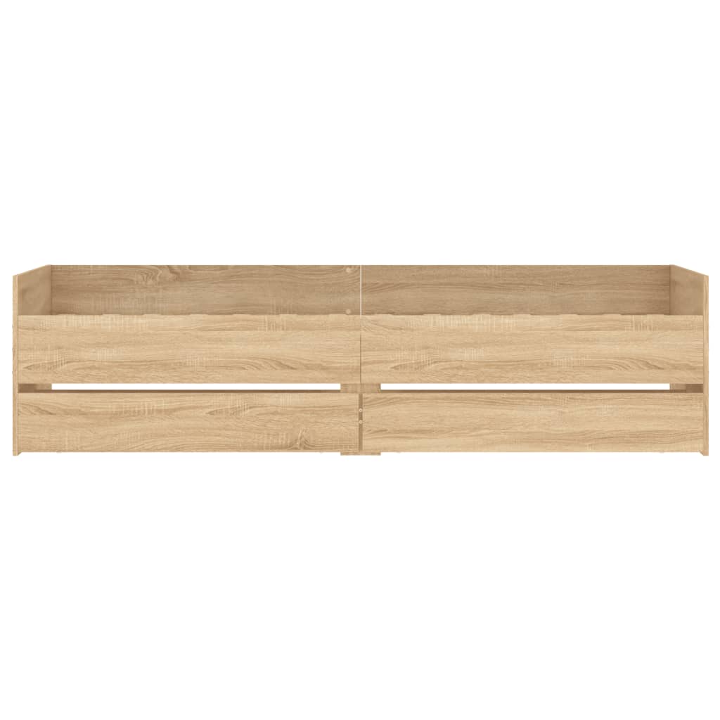 Cadre de lit sans matelas chêne sonoma 75x190 cm - XIOS