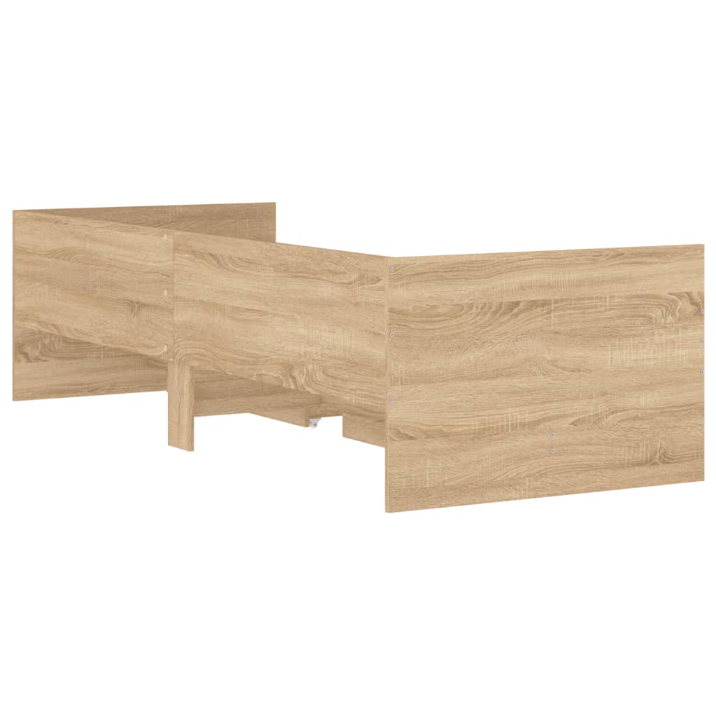 Cadre de lit sans matelas chêne sonoma 75x190 cm - XIOS