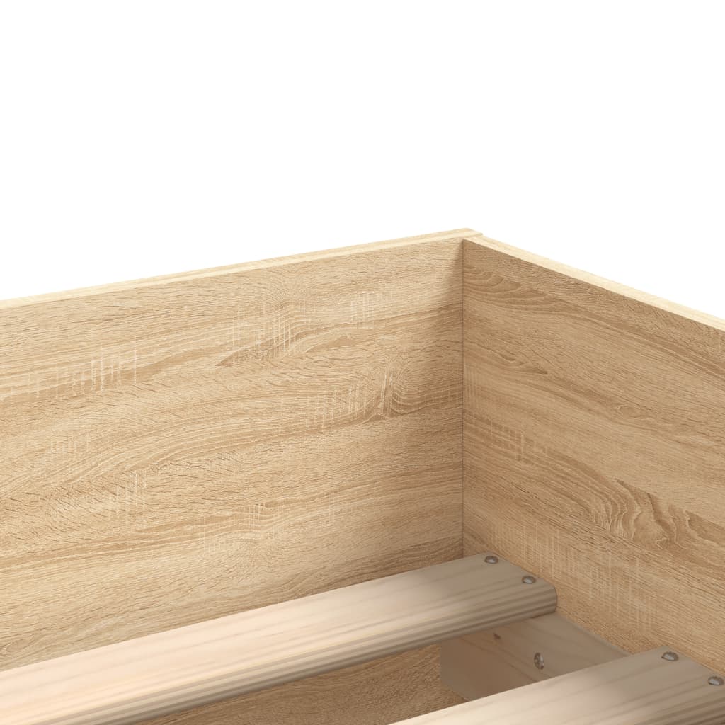 Cadre de lit sans matelas chêne sonoma 75x190 cm - XIOS