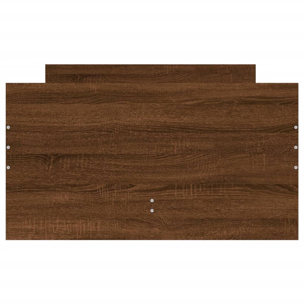 Cadre de lit avec tiroirs sans matelas chêne marron 100x200 cm - XIOS