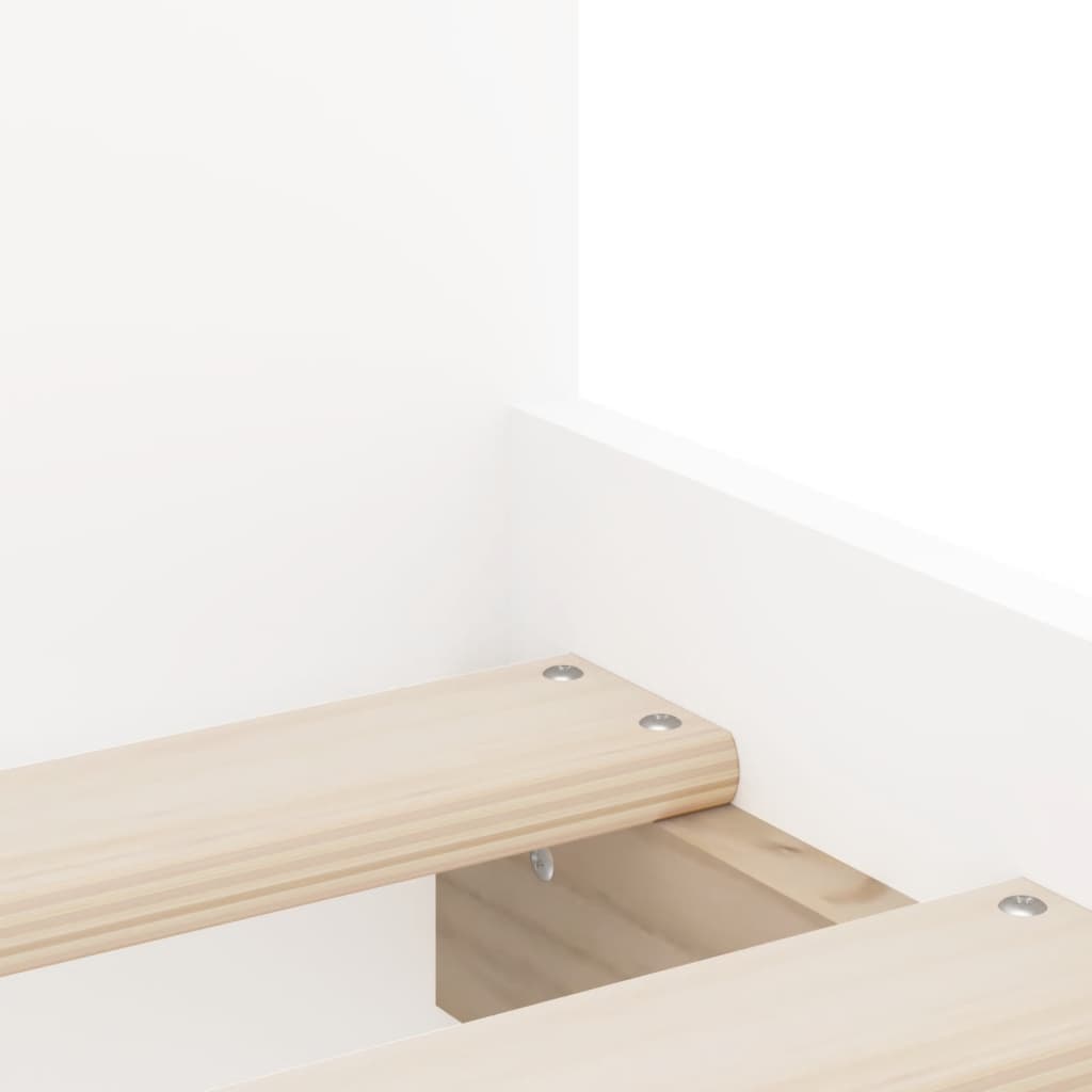 Cadre de lit avec tiroirs sans matelas blanc 90x200 cm - XIOS