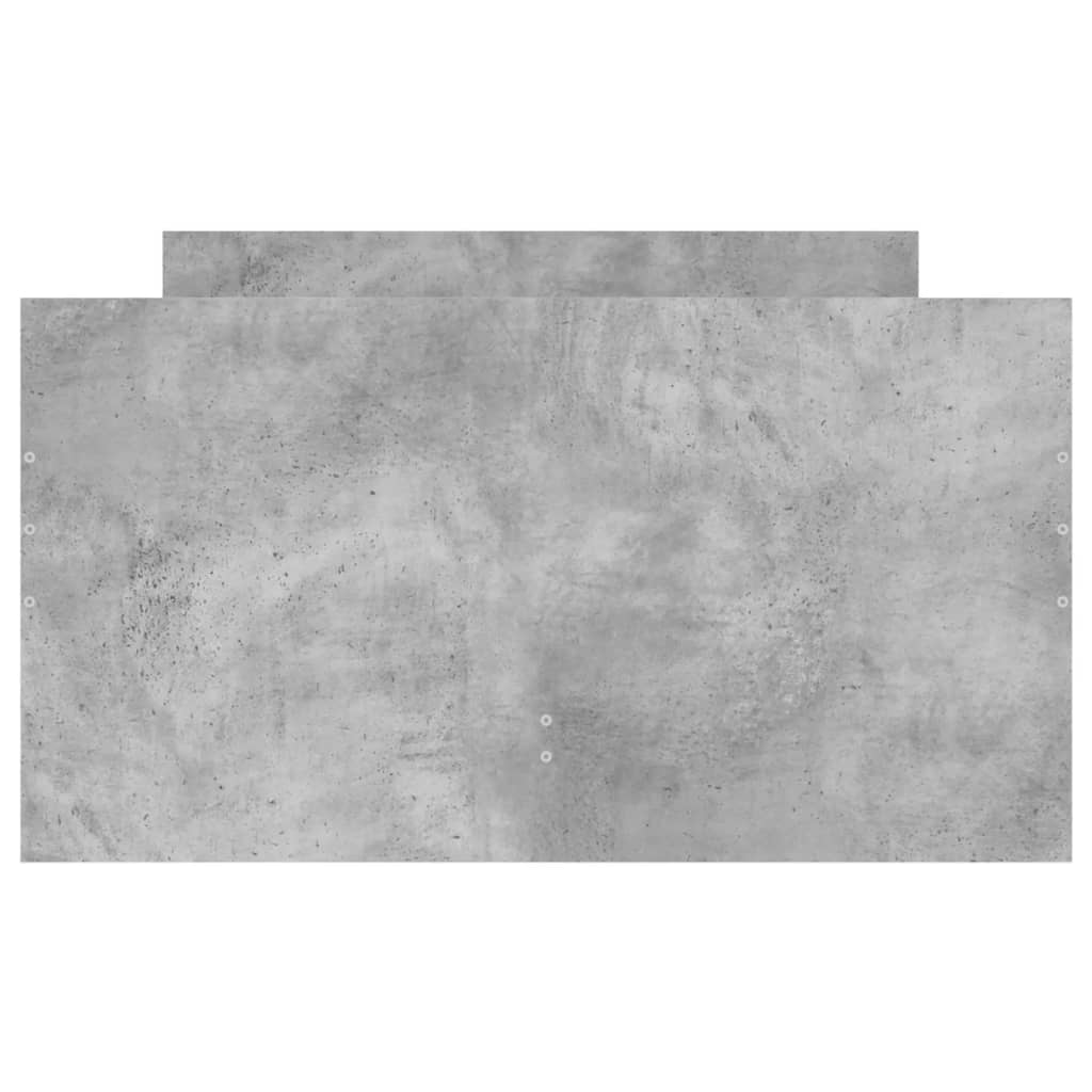 Cadre de lit avec tiroirs sans matelas gris béton 90x190 cm - XIOS