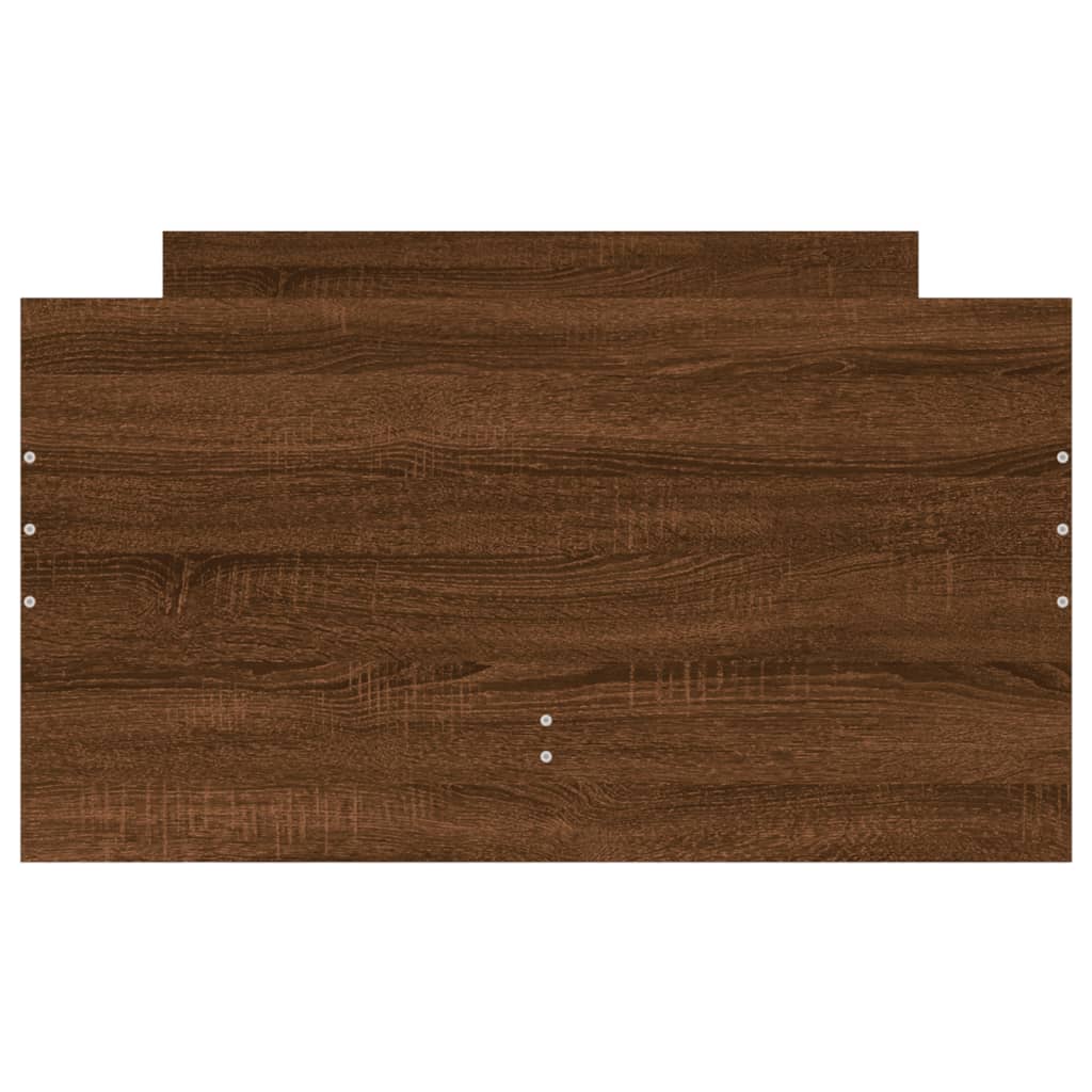 Cadre de lit avec tiroirs sans matelas chêne marron 90x190 cm - XIOS