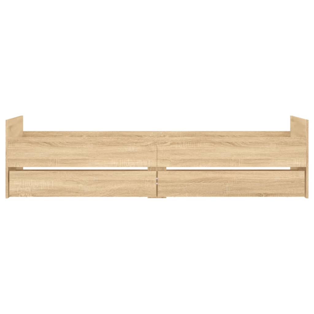 Cadre de lit sans matelas chêne sonoma 75x190 cm - XIOS