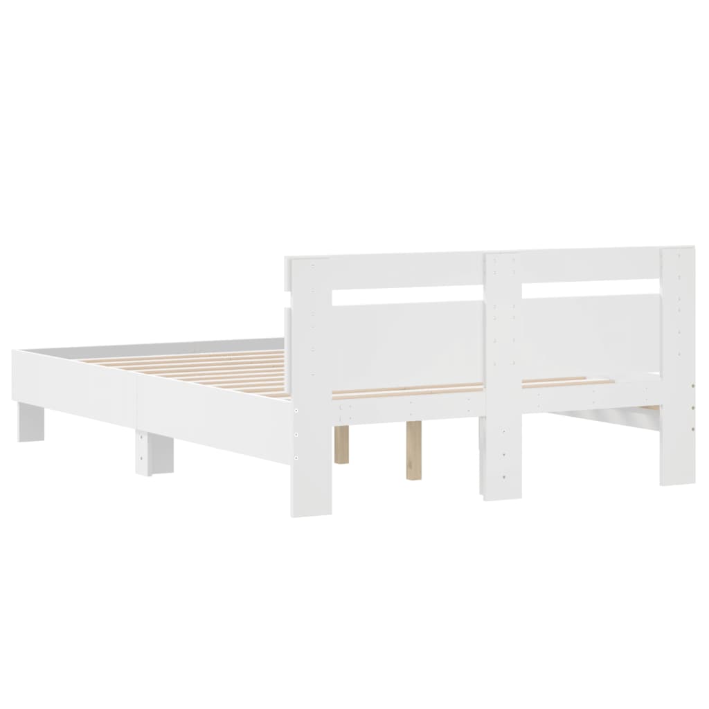 Cadre de lit sans matelas blanc 120x200 cm - XIOS