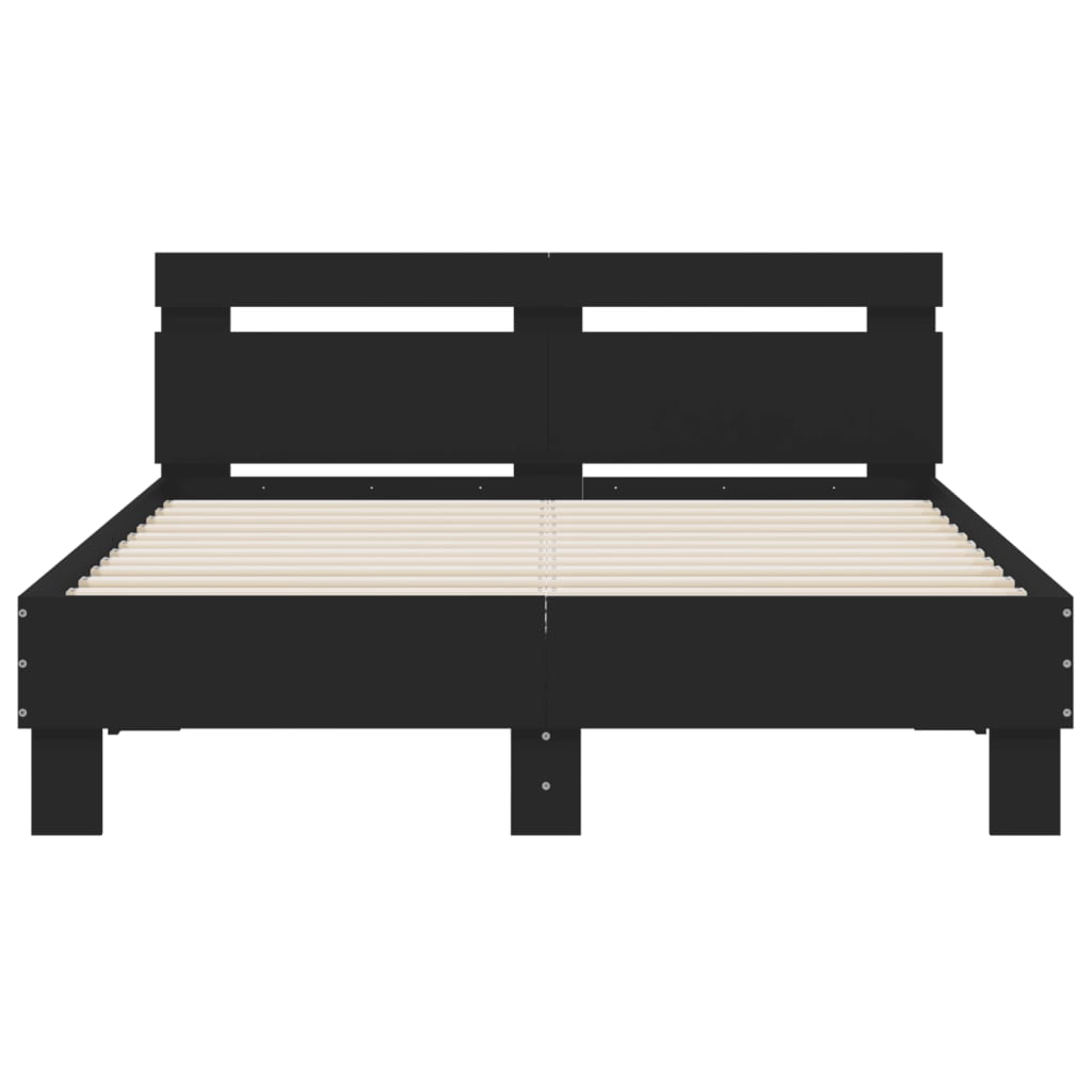 Cadre de lit sans matelas noir 120x200 cm - XIOS