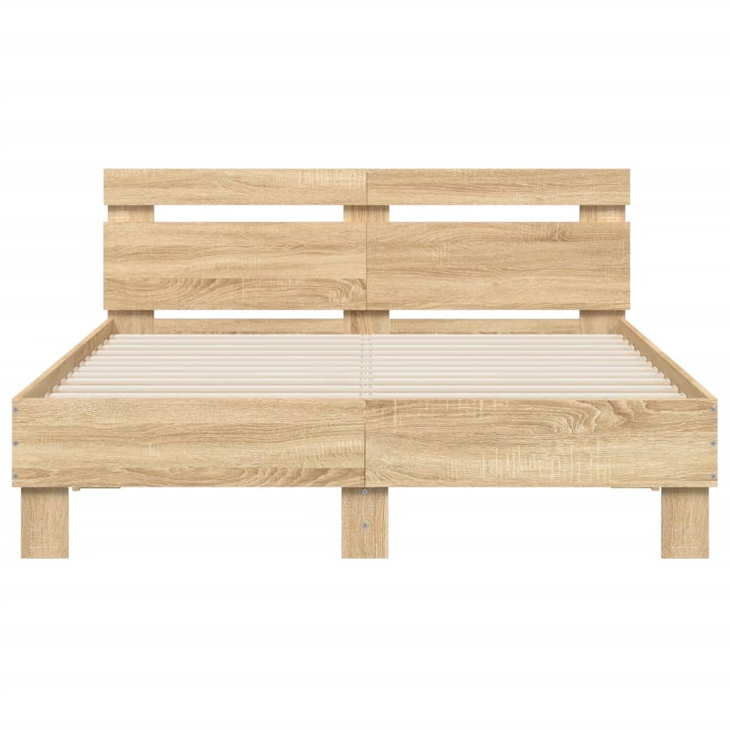 Cadre de lit sans matelas chêne sonoma 120x200 cm - XIOS