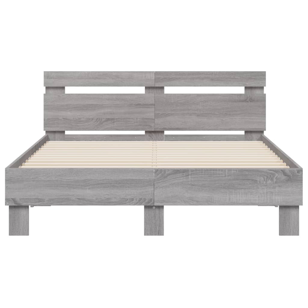 Cadre de lit sans matelas sonoma gris 120x200 cm - XIOS